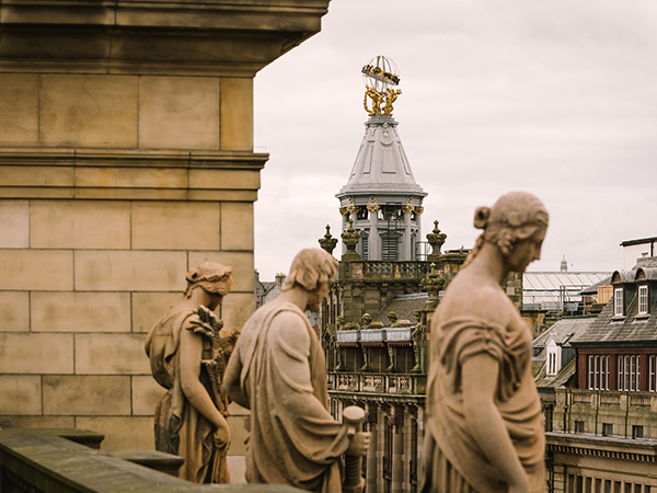 Statues outside Lamplighters