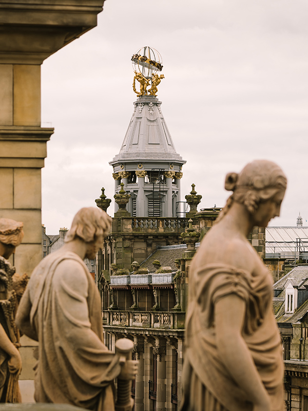 View from Lamplighters bar at Gleneagles Townhouse