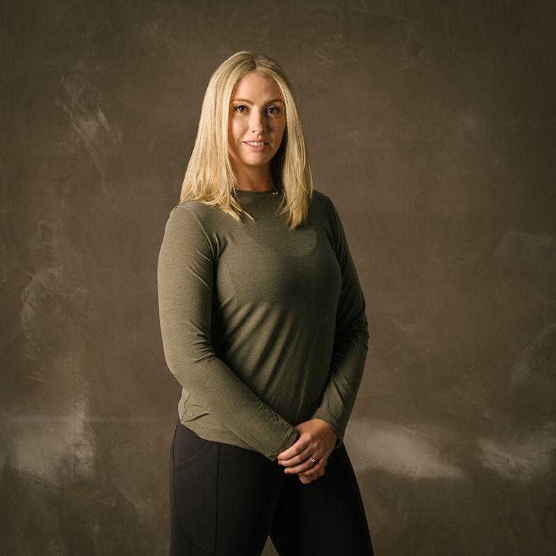 A headshot of a wellness instructor at Gleneagles Townhouse