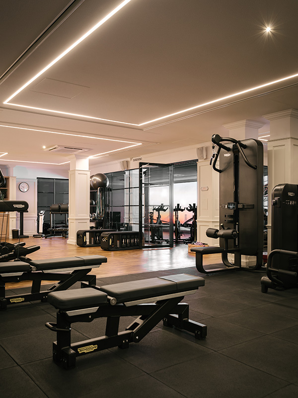 The gym equipment at Gleneagles Townhouse