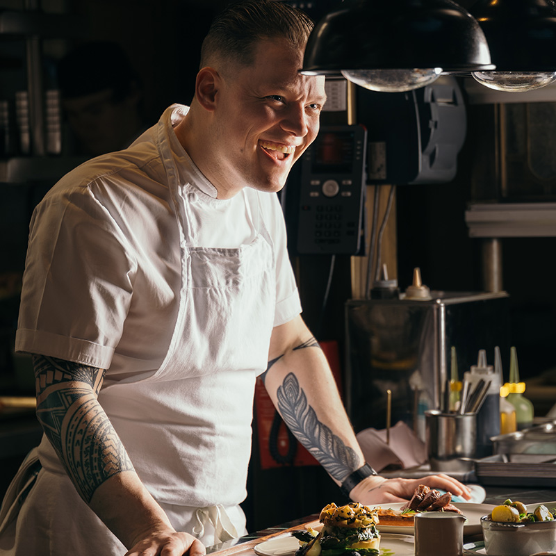 Head chef, Jonny Wright