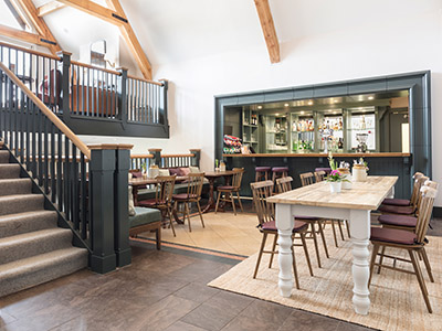 The Tryst at Glenmor, a cafe with Woden furniture and mezzanine