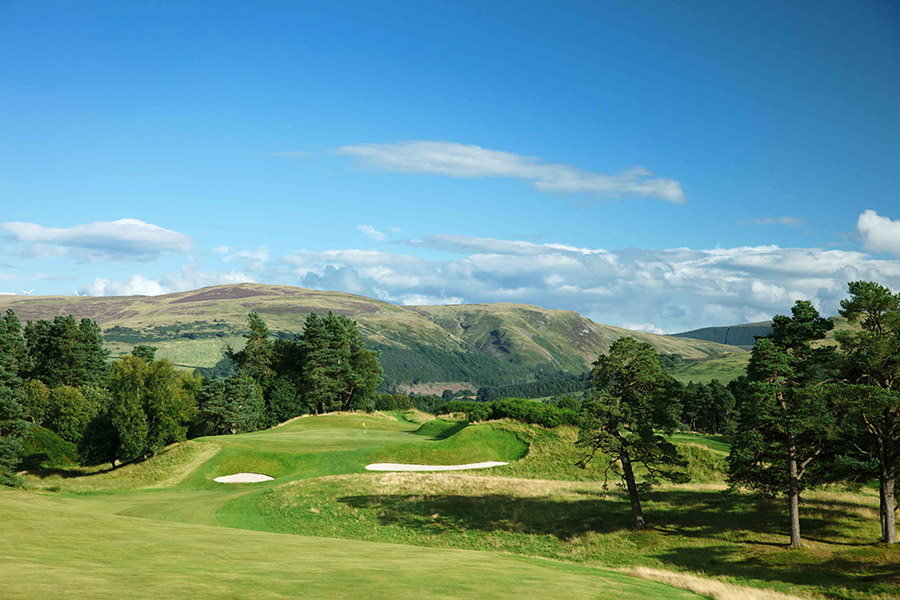 Blue skies over the King's course at Gleneagles