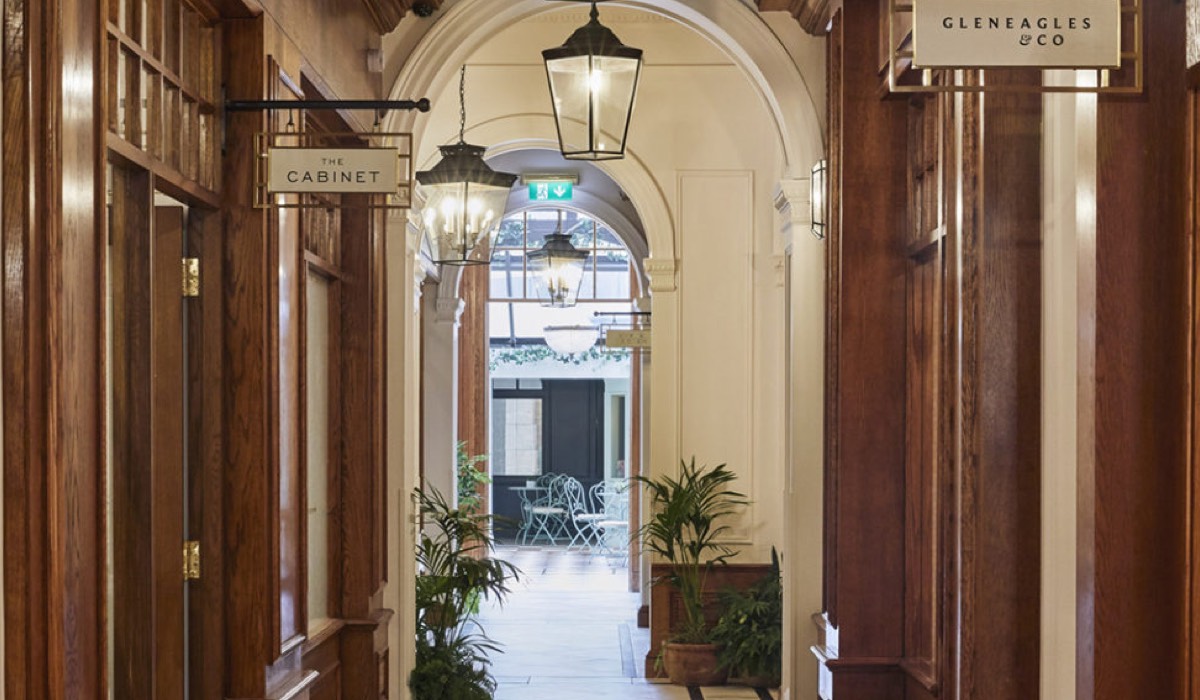A look down the Gleneagles Retail Arcade