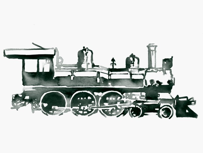 An illustration of a train