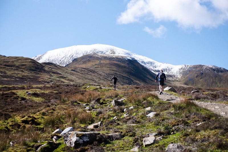 Two runners on Ben Vorlich