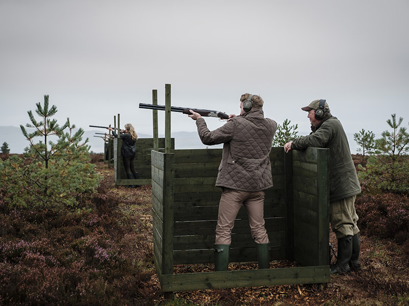 People shooting on a range at Gleneagles