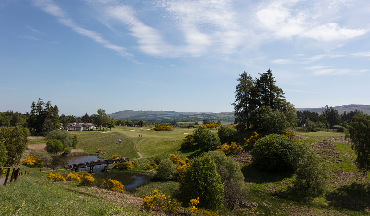 A view of the Dormy clubhouse at Gleneagles