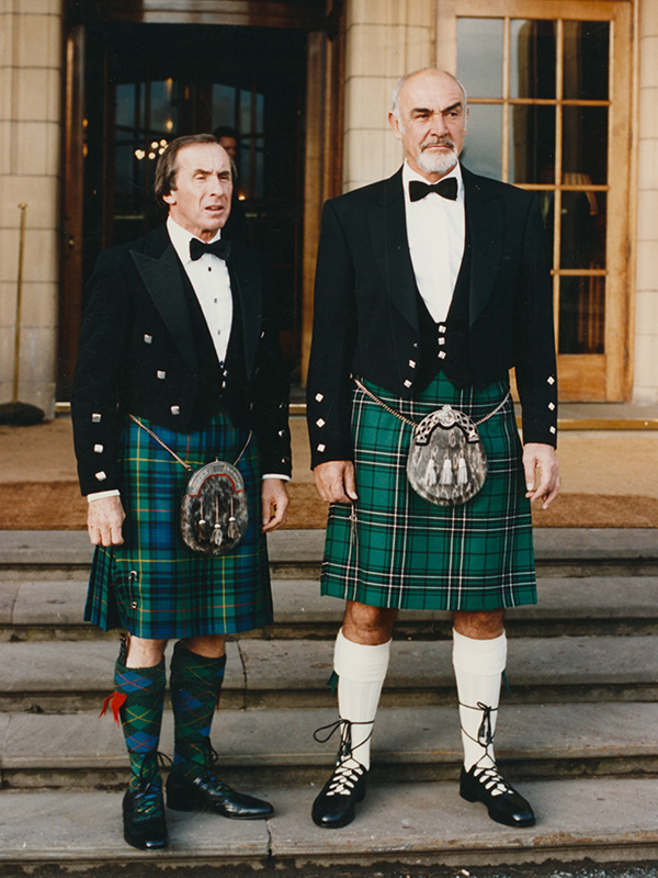 Jackie Stewart and Sean Connery at Gleneagles