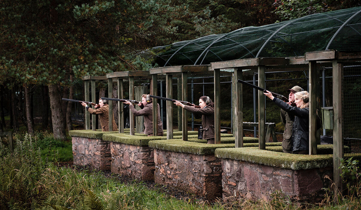 The shooting range at Gleneagles