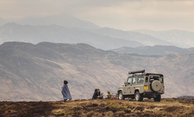 Family enjoying Highland Picnic